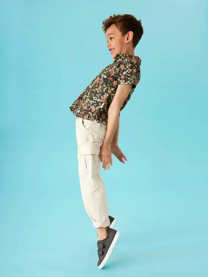 Kids Caleb Cargo Trouser Light Natural White Stuff Trousers Kids Caleb Cargo Trouser Light Natural White Stuff Trousers