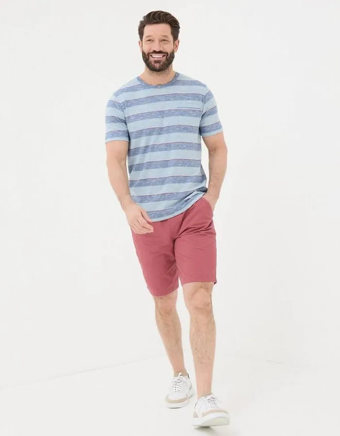 Kids FatFace Mini Me Outfits Ferndale Feeder Stripe TShirt Blue