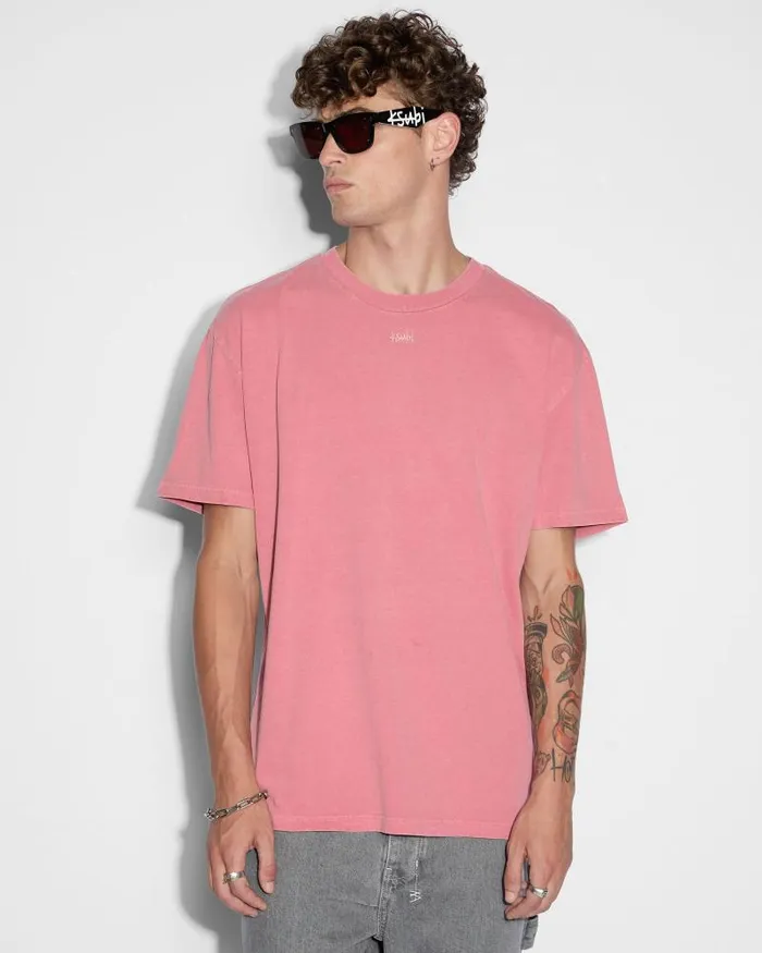 Ksubi 1999 Biggie Ss Tee Bleached Red Mens TShirts