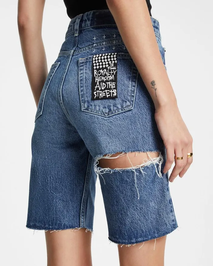 Ksubi Brooklyn Short Stella Slashed Womens Denim Shorts