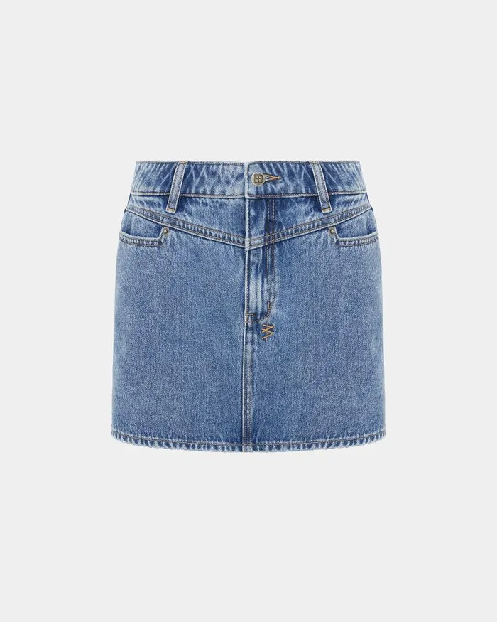 Ksubi Low Rider Mini Angles Heritage Womens Denim Skirts