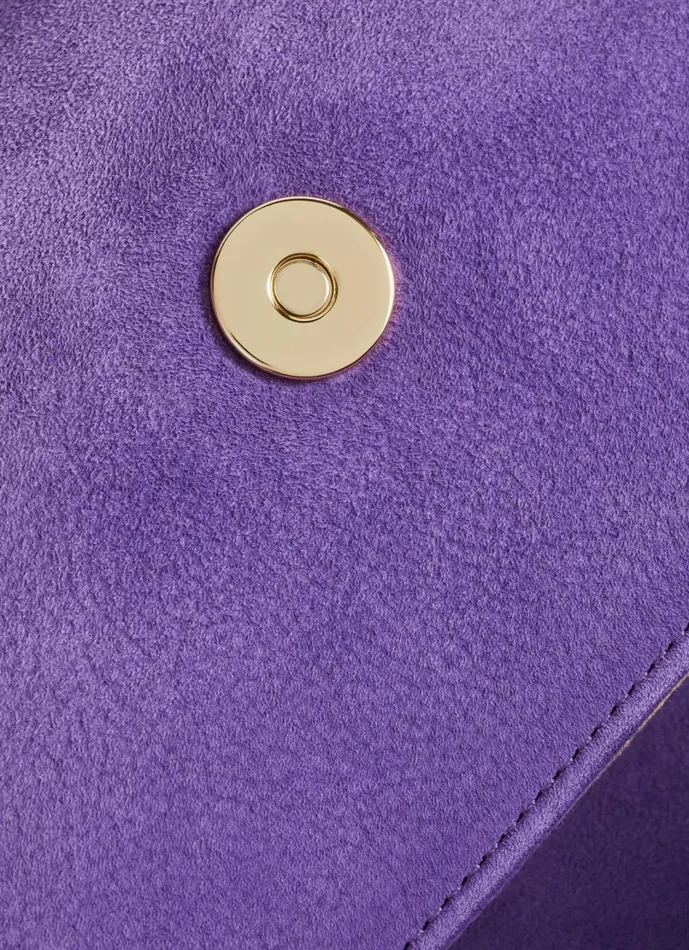 LKBennett Clutch Bags Women Dominica Plum Suede Clutch Bag LKBennett Clutch Bags Women Dominica Plum Suede Clutch Bag