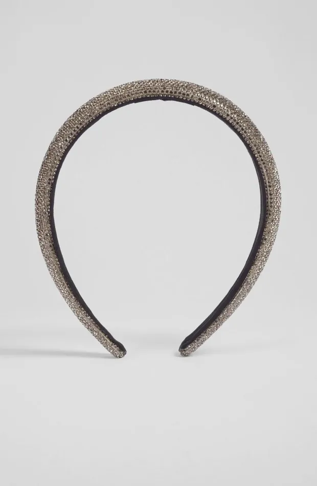 LKBennett Hair Accessories Women Gala Gunmetal Crystal Headband LKBennett Hair Accessories Women Gala Gunmetal Crystal Headband
