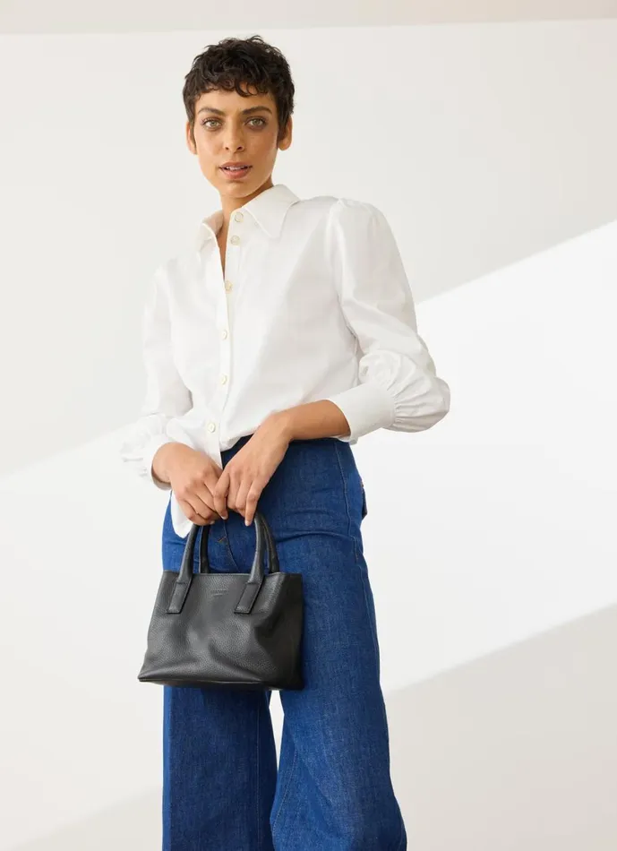 LKBennett Tops Women Sonya White Cotton Blouse