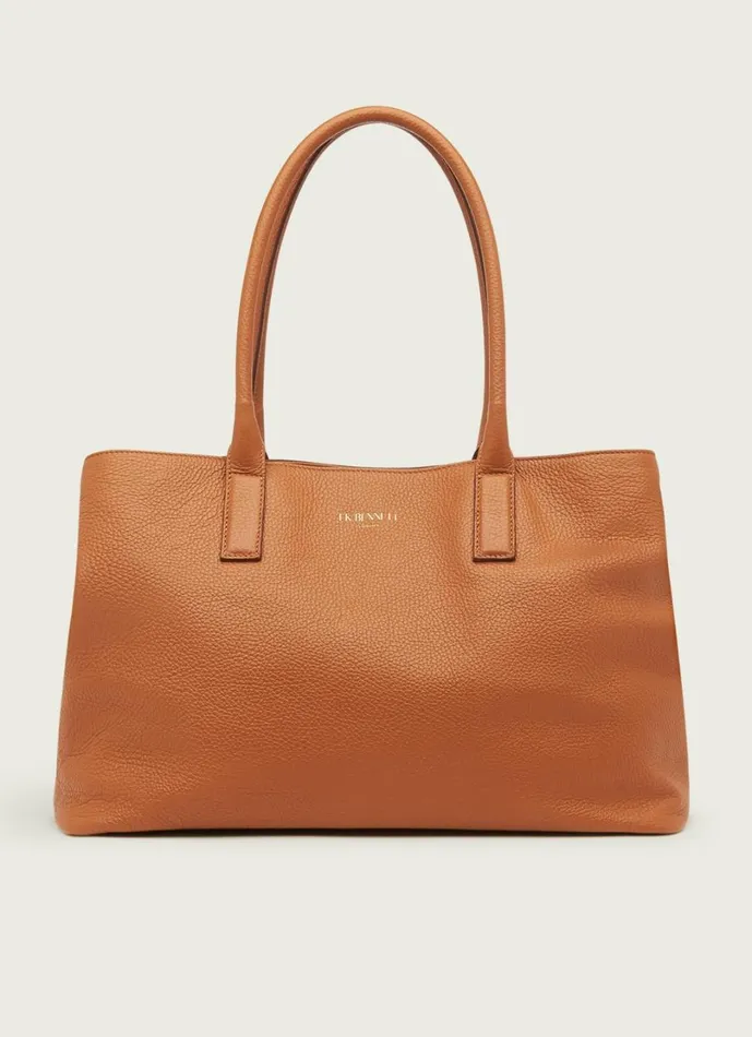 LKBennett Tote Bags Women Lillian Tan Tumbled Leather Tote Bag