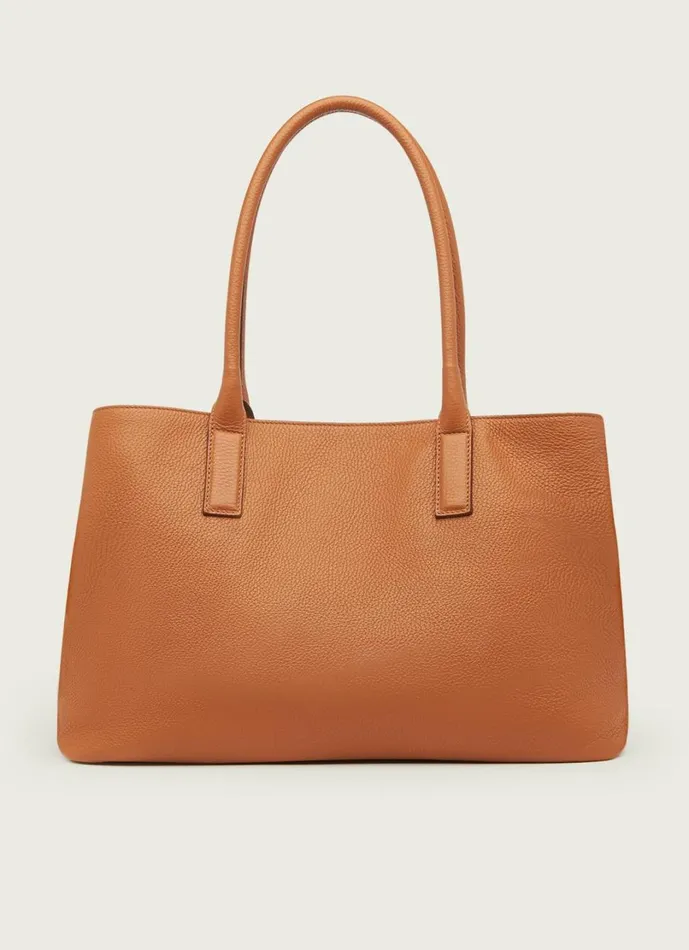 LKBennett Tote Bags Women Lillian Tan Tumbled Leather Tote Bag LKBennett Tote Bags Women Lillian Tan Tumbled Leather Tote Bag