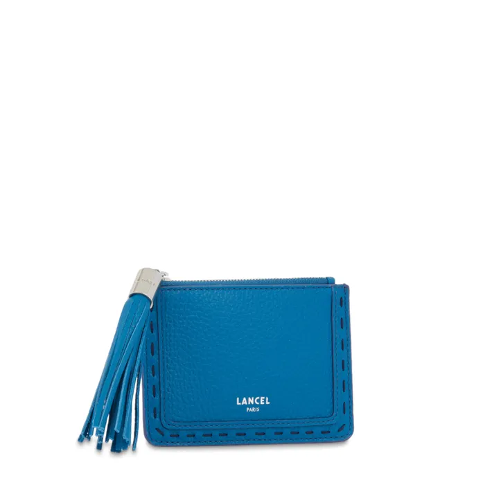 L Zip Cardholder Cobalt Women Lancel Card Holder L Zip Cardholder Cobalt Women Lancel Card Holder