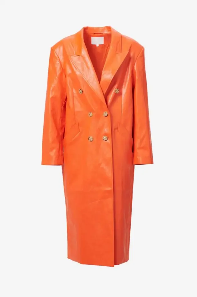Lala Berlin Coats and Jackets Coat Odith Viscose Mix Paprika 8211 Women