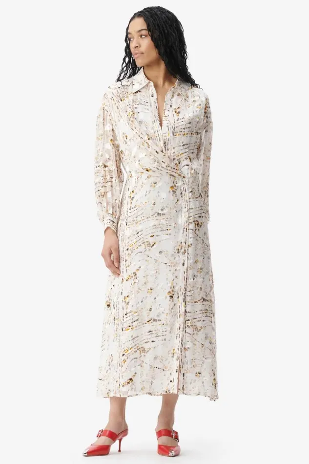 Lala Berlin Dresses Dress Dijan Viscosesilk Blend Stripy Leo 8211 Women