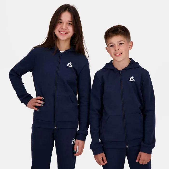 Le Coq Sportif Essentiels ZipUp Hoodie Kids Kids Sweatshirts And Hoodies