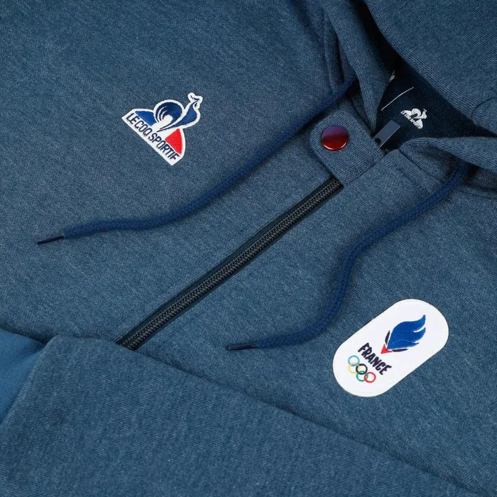 Le Coq Sportif France039s Olympic Team ZipUp Hoodie Insignia Blue Men Sweatshirts Le Coq Sportif France039s Olympic Team ZipUp Hoodie Insignia Blue Men Sweatshirts