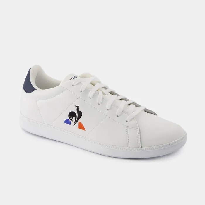 Le Coq Sportif Shoes COURTSET2 Optical Whitedress Blue Men Trainers And Sneakers Le Coq Sportif Shoes COURTSET2 Optical Whitedress Blue Men Trainers And Sneakers