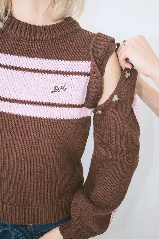 Lisa Says Gah Sweaters Women Poppy Crew Neck Jumper Burg Lilac Lisa Says Gah Sweaters Women Poppy Crew Neck Jumper Burg Lilac