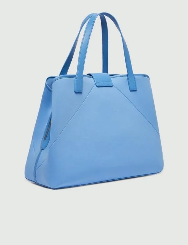 Marella Bags Women Neoprene Shopping Tote Light Blue