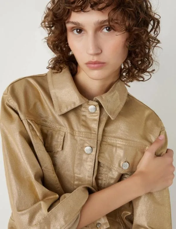 Marella Jackets Women Denim Jacket Colonial