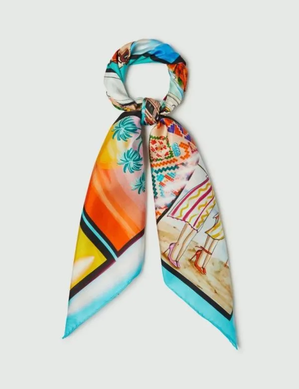 Marella Scarves And Foulard Women Silk Scarf Water