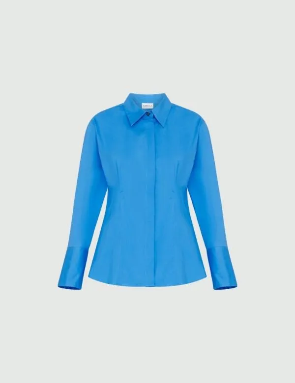 Marella Shirts Women Slimfit Shirt Deep Blue