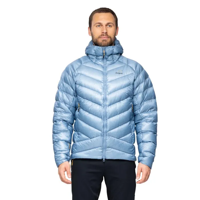 Men Bergans Of Norway Down Jackets Y Lightline Weightless Down Jacket Hood Elemental Blue Men Bergans Of Norway Down Jackets Y Lightline Weightless Down Jacket Hood Elemental Blue