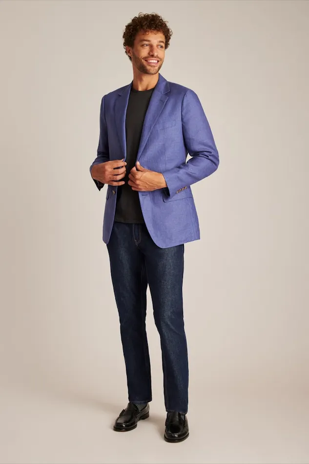 Men Bonobos Blazers and Sport Coats Effortlessly Refined Bonobos Jetsetter Unconstructed Blazer True Blues Windowpane