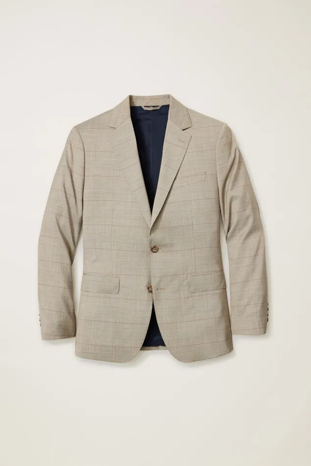 Men Bonobos Blazers and Sport Coats Jetsetter Stretch Italian Wool Suit Jacket Tan Plaid Men Bonobos Blazers and Sport Coats Jetsetter Stretch Italian Wool Suit Jacket Tan Plaid