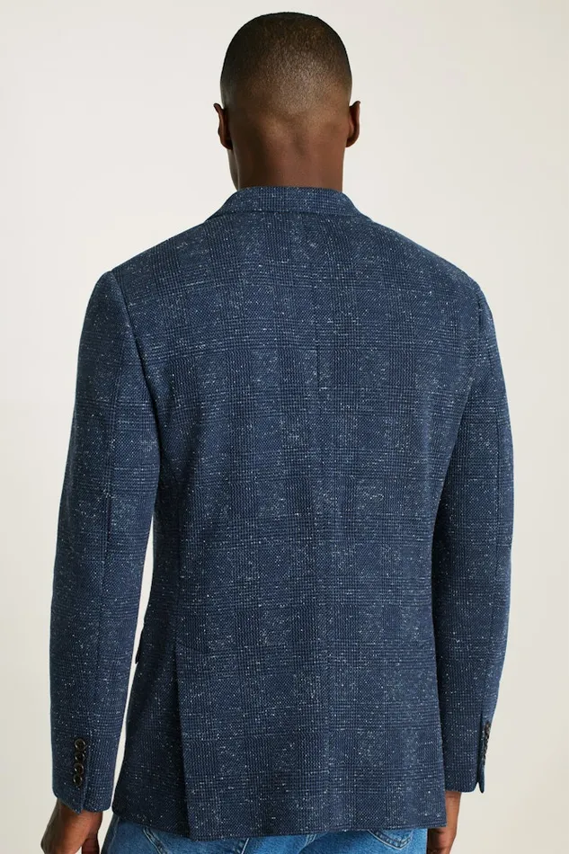 Men Bonobos Blazers and Sport Coats Knit Blazer Navy Donegal Glen Plaid Men Bonobos Blazers and Sport Coats Knit Blazer Navy Donegal Glen Plaid