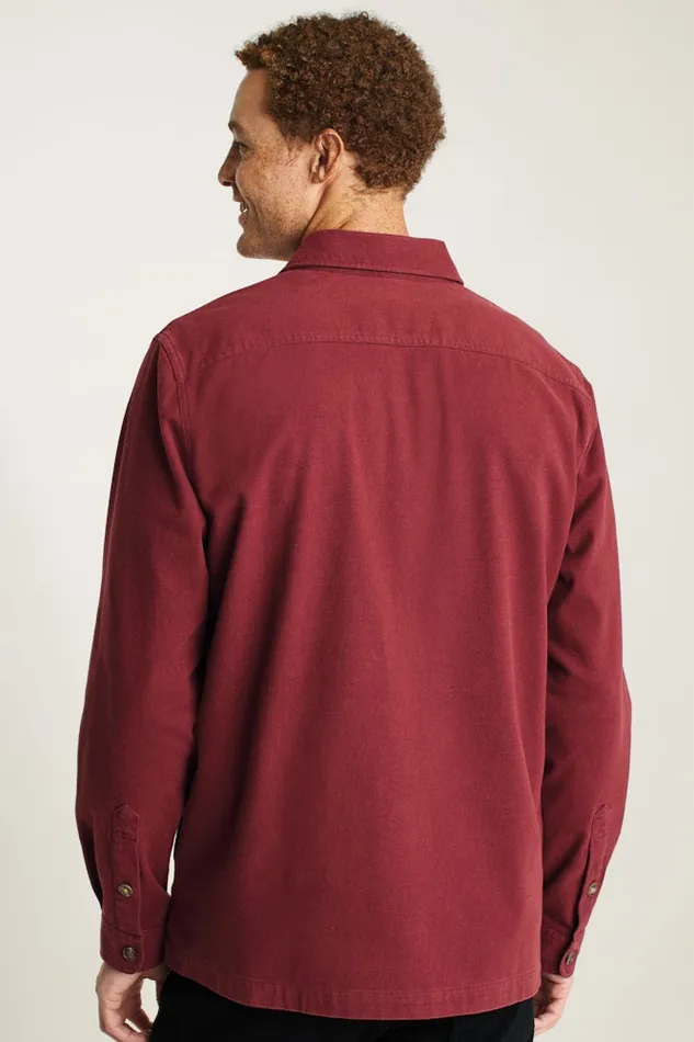 Men Bonobos Flannels and Shirt Jackets Moleskin Overshirt Heather Mahogany Men Bonobos Flannels and Shirt Jackets Moleskin Overshirt Heather Mahogany