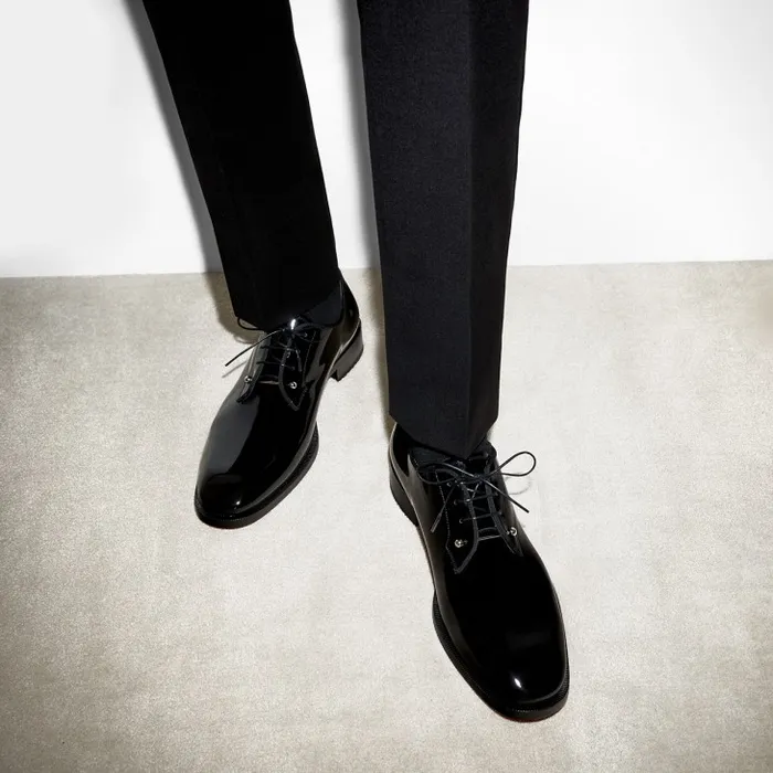 Men Chambeliss Derbies 8211 Patent Calf Leather 8211 Black Christian Louboutin Buckles and Laceups Men Chambeliss Derbies 8211 Patent Calf Leather 8211 Black Christian Louboutin Buckles and Laceups