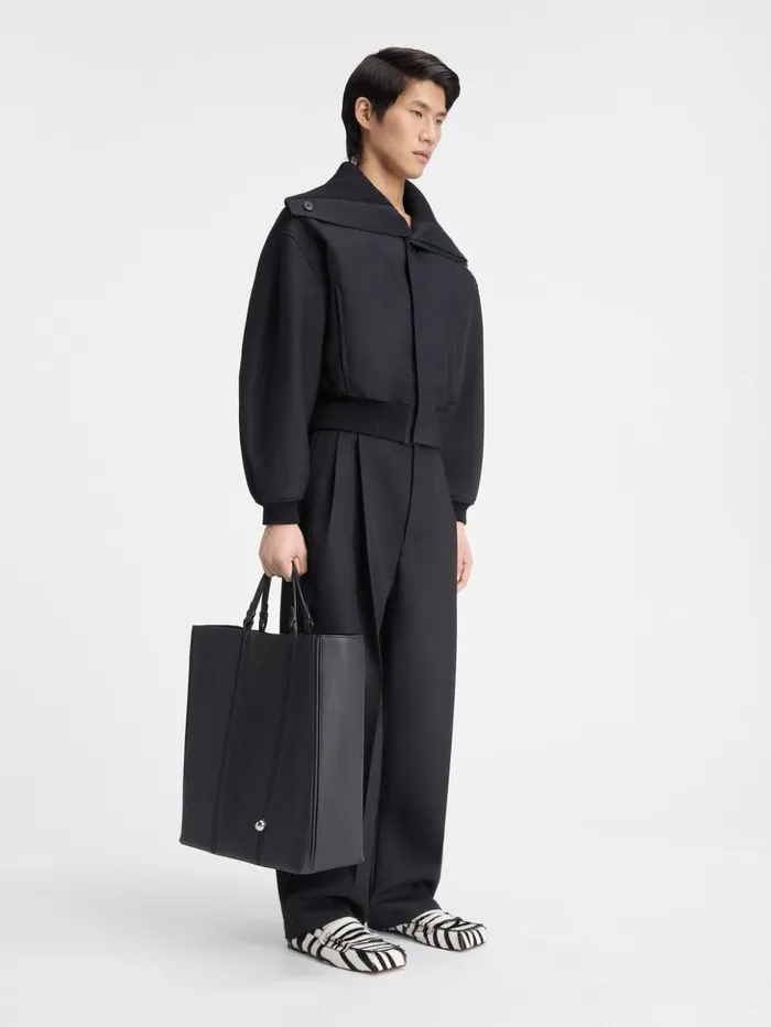 Men Coats and Jackets JACQUEMUS The Bordo Bomber Jacket Black Men Coats and Jackets JACQUEMUS The Bordo Bomber Jacket Black