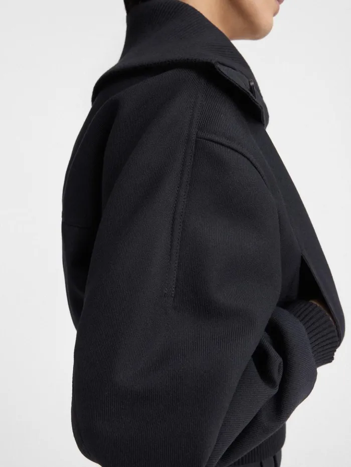 Men Coats and Jackets JACQUEMUS The Bordo Bomber Jacket Black Men Coats and Jackets JACQUEMUS The Bordo Bomber Jacket Black