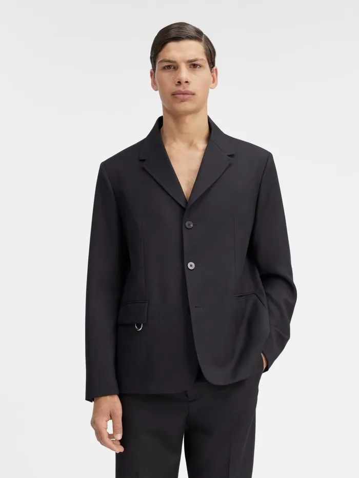 Men Coats and Jackets JACQUEMUS The Cabri Jacket Black Men Coats and Jackets JACQUEMUS The Cabri Jacket Black
