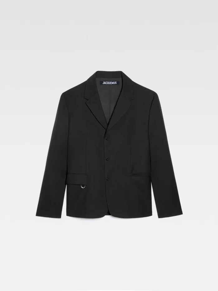 Men Coats and Jackets JACQUEMUS The Cabri Jacket Black Men Coats and Jackets JACQUEMUS The Cabri Jacket Black