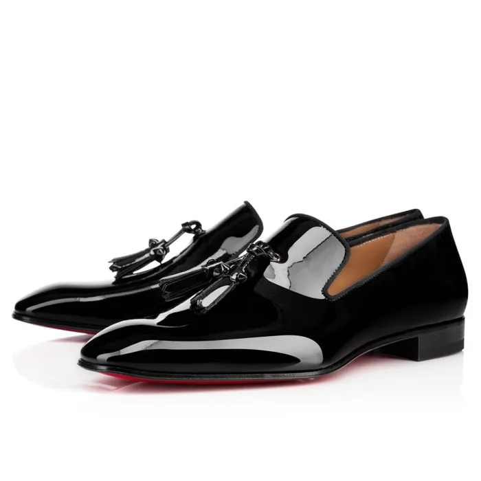 Men Dandelion Tassel Loafers 8211 Patent Calf Leather 8211 Black Christian Louboutin Loafers and Moccasins Men Dandelion Tassel Loafers 8211 Patent Calf Leather 8211 Black Christian Louboutin Loafers and Moccasins