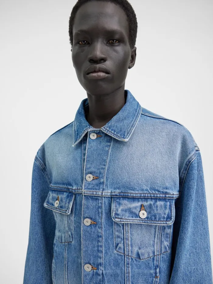 Men Denim JACQUEMUS The Denim DeNmes Jacket Bluetabac Men Denim JACQUEMUS The Denim DeNmes Jacket Bluetabac