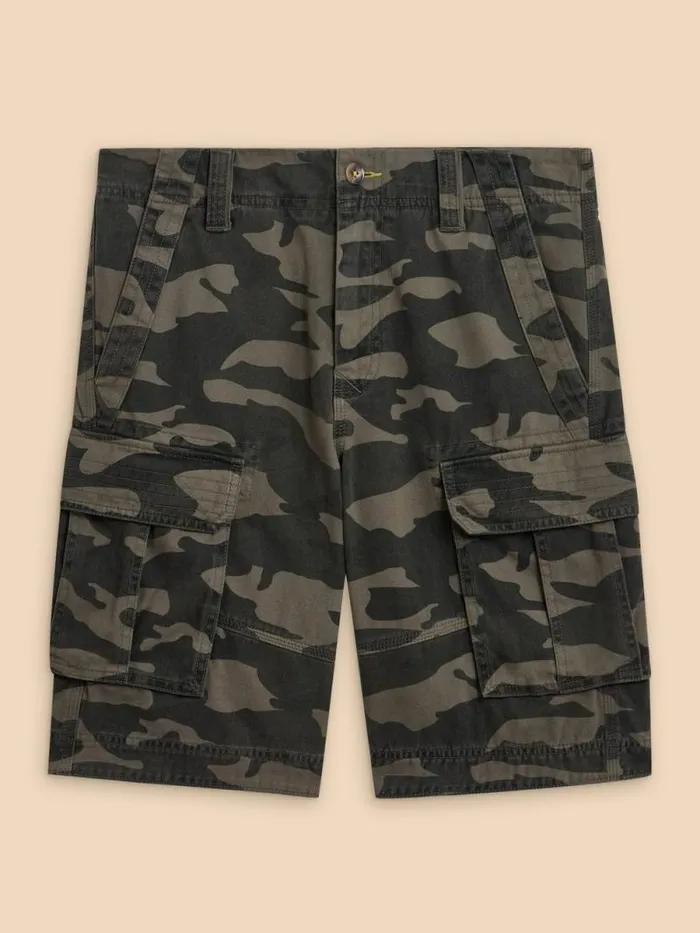 Men Halsall Organic Cargo Short Green Multi White Stuff Shorts Men Halsall Organic Cargo Short Green Multi White Stuff Shorts