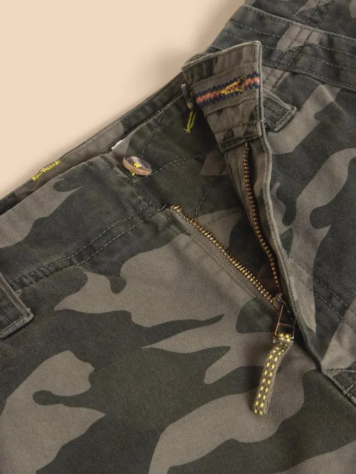 Men Halsall Organic Cargo Short Green Multi White Stuff Shorts Men Halsall Organic Cargo Short Green Multi White Stuff Shorts