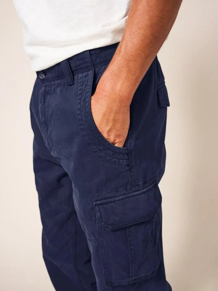 Men Kegworth Organic Cargo Trouser Dark Navy White Stuff Trousers