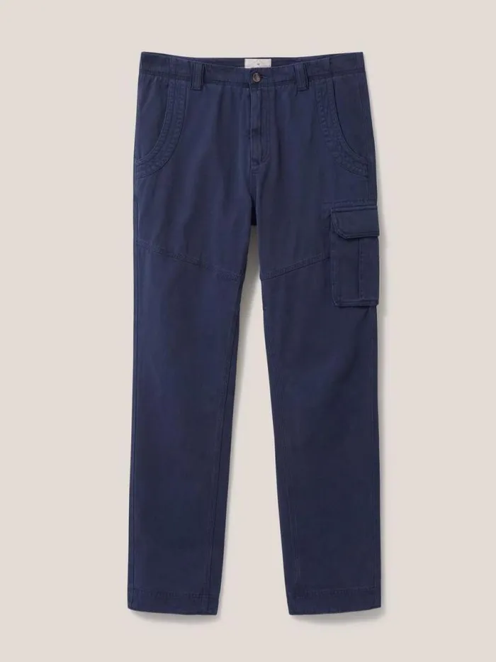 Men Kegworth Organic Cargo Trouser Dark Navy White Stuff Trousers