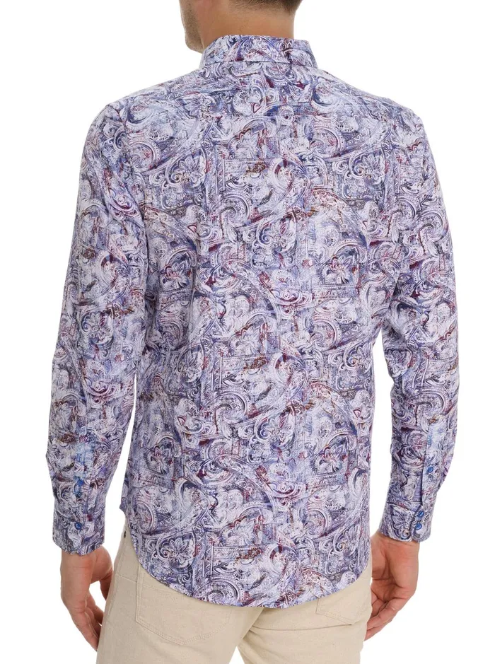 Men Long Sleeve Button Down Shirts Robert Graham CANTRELL LONG SLEEVE BUTTON DOWN SHIRT Classic
