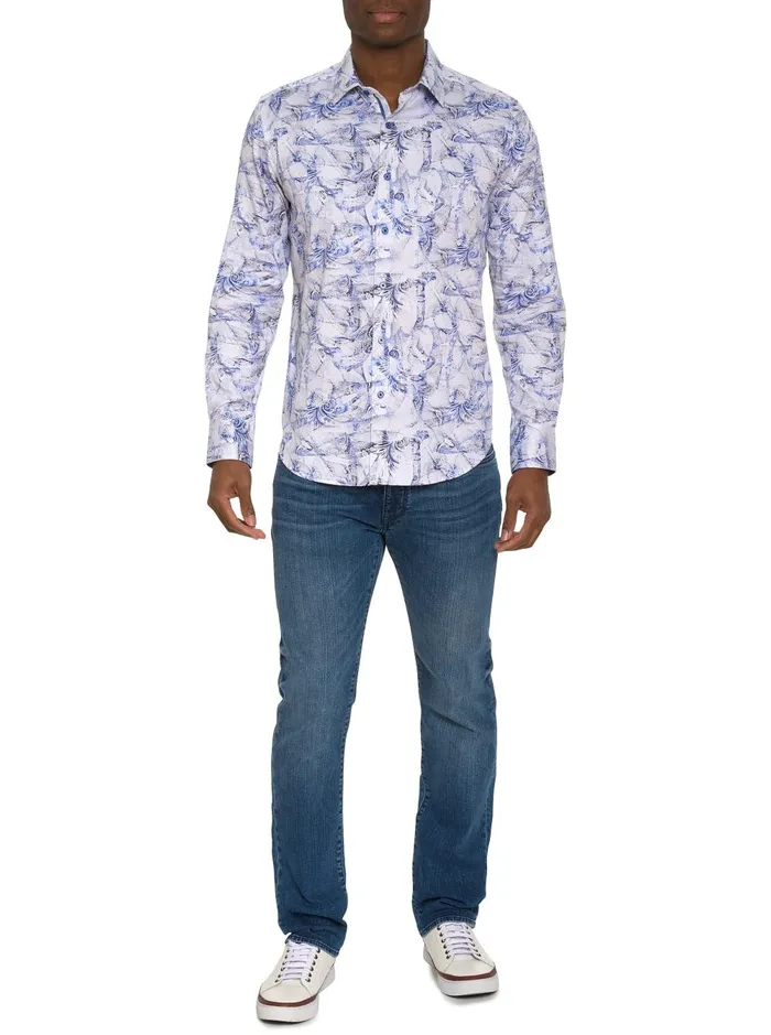 Men Long Sleeve Button Down Shirts Robert Graham DIMARO LONG SLEEVE BUTTON DOWN SHIRT Multi