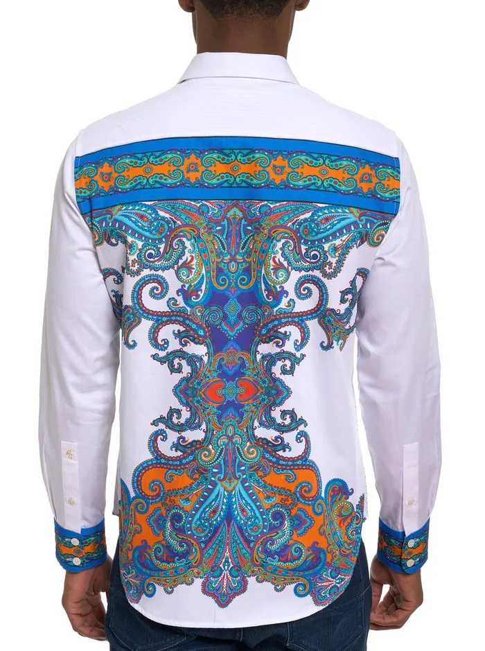 Men Long Sleeve Button Down Shirts Robert Graham LIMITED EDITION THE PLEIADES LONG SLEEVE BUTTON DOWN SHIRT White Men Long Sleeve Button Down Shirts Robert Graham LIMITED EDITION THE PLEIADES LONG SLEEVE BUTTON DOWN SHIRT White