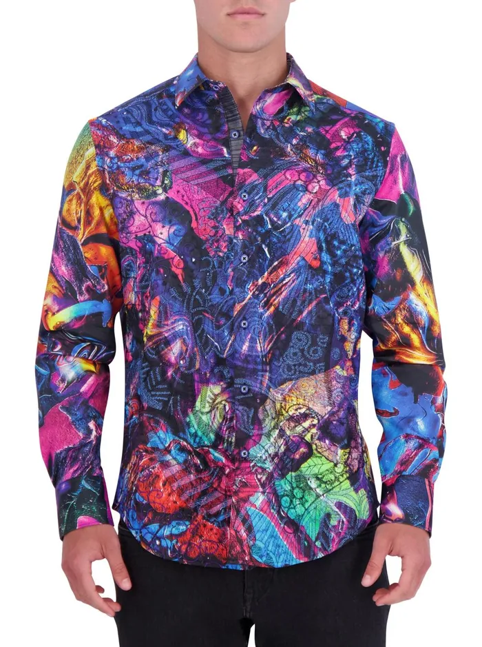 Men Long Sleeve Button Down Shirts Robert Graham QUASAR LONG SLEEVE BUTTON DOWN SHIRT Multi Men Long Sleeve Button Down Shirts Robert Graham QUASAR LONG SLEEVE BUTTON DOWN SHIRT Multi