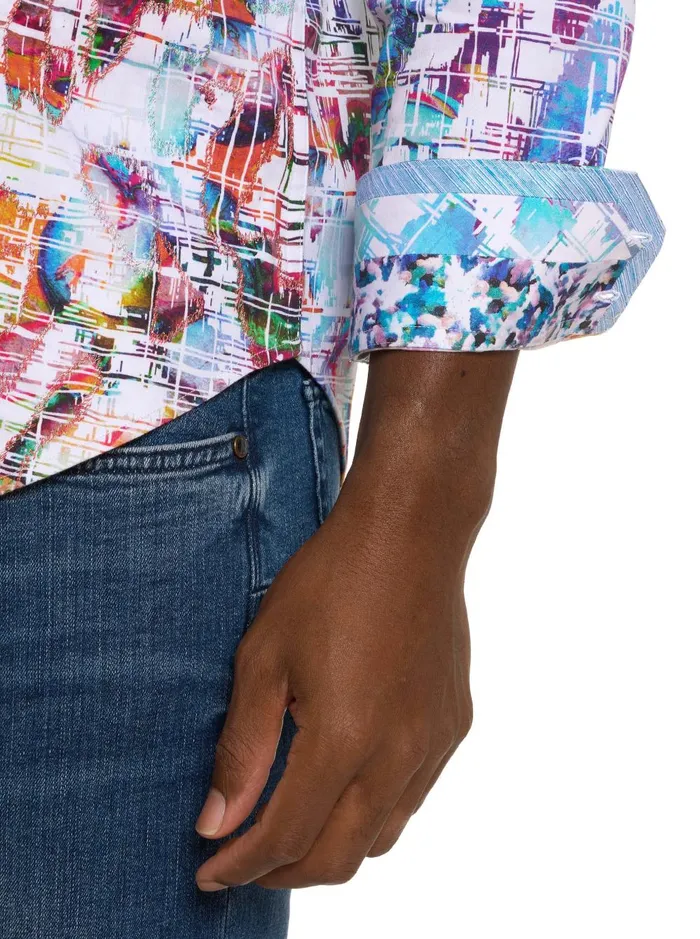 Men Long Sleeve Button Down Shirts Robert Graham TRIBECA LONG SLEEVE BUTTON DOWN SHIRT Multi