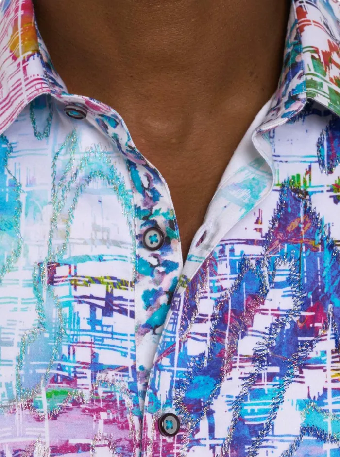 Men Long Sleeve Button Down Shirts Robert Graham TRIBECA LONG SLEEVE BUTTON DOWN SHIRT Multi