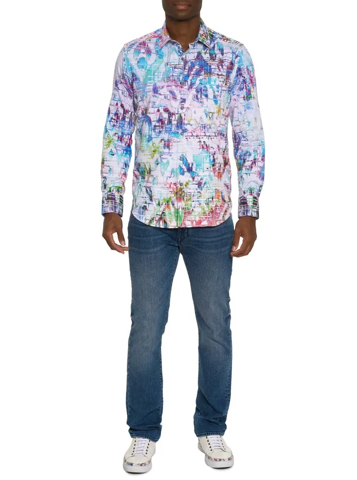 Men Long Sleeve Button Down Shirts Robert Graham TRIBECA LONG SLEEVE BUTTON DOWN SHIRT Multi