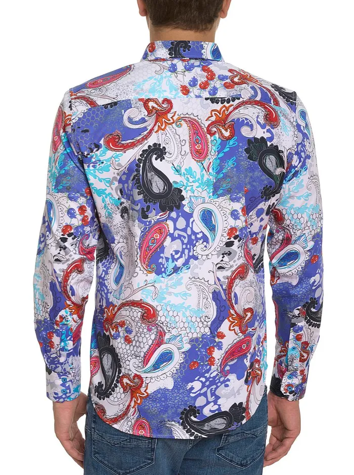 Men Long Sleeve Button Down Shirts Robert Graham WINGATE LONG SLEEVE BUTTON DOWN SHIRT Multi