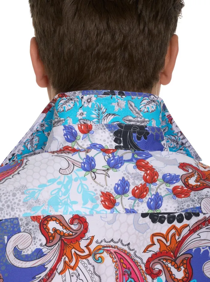Men Long Sleeve Button Down Shirts Robert Graham WINGATE LONG SLEEVE BUTTON DOWN SHIRT Multi