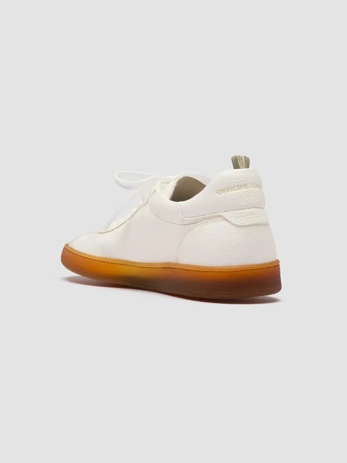 Men Officine Creative Footwear HALO 001 White Leather Low Top Sneakers Men Officine Creative Footwear HALO 001 White Leather Low Top Sneakers
