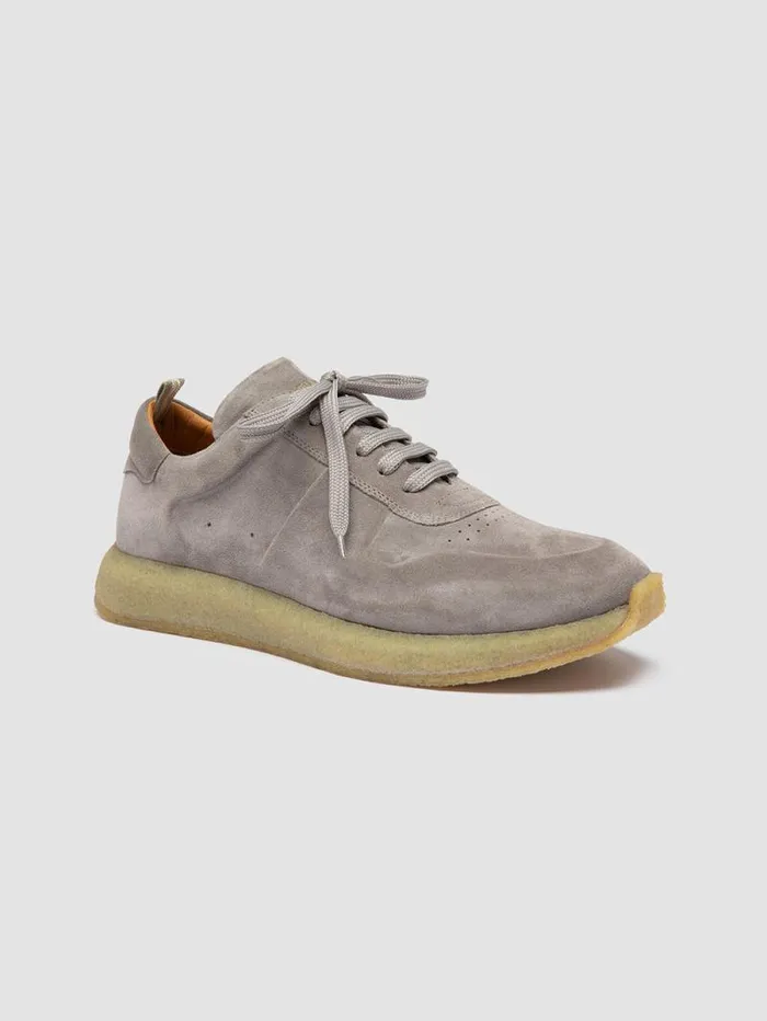 Men Officine Creative Footwear LEGEND 001 Grey Suede Low Top Sneakers Men Officine Creative Footwear LEGEND 001 Grey Suede Low Top Sneakers