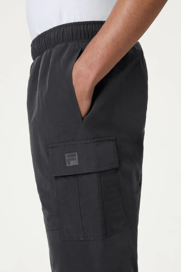 Men Pants and Shorts Fila Heavy Cargo Jogger 001 Black Men Pants and Shorts Fila Heavy Cargo Jogger 001 Black