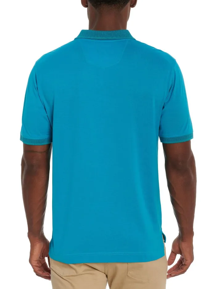 Men Polos and TShirts Robert Graham ARCHIE POLO Black